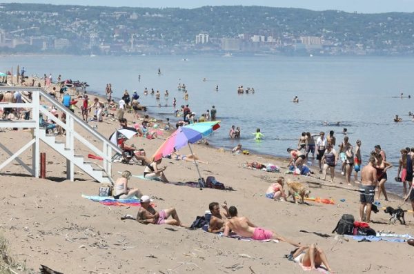 Park point Beach Minnesota