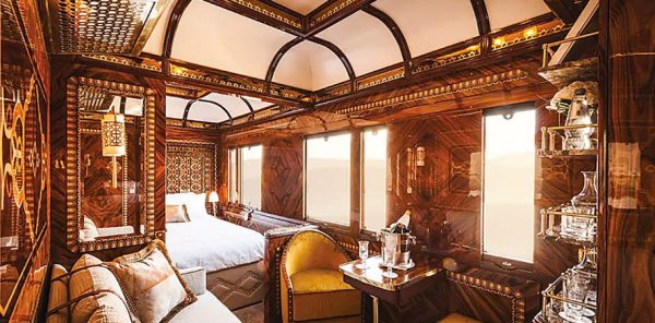 cabina del treno di lusso Venice Simplon Orient Express