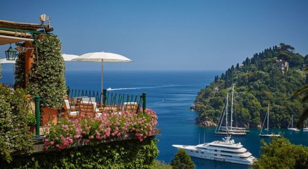 Vista del Golfo di Portofino dalla terrazza dell'Hotel Splendido