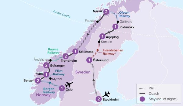 Viaggio-in-treno-in-Norvegia-itinerario